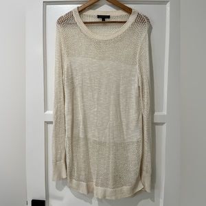 Banana Republic Cream knit Sweater Oversized Size L
